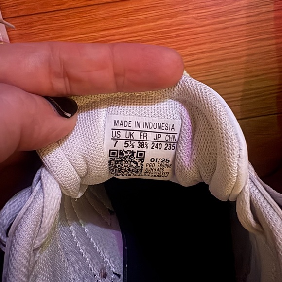 adidas White and Black Athletic Shoes - Picture 3 of 5